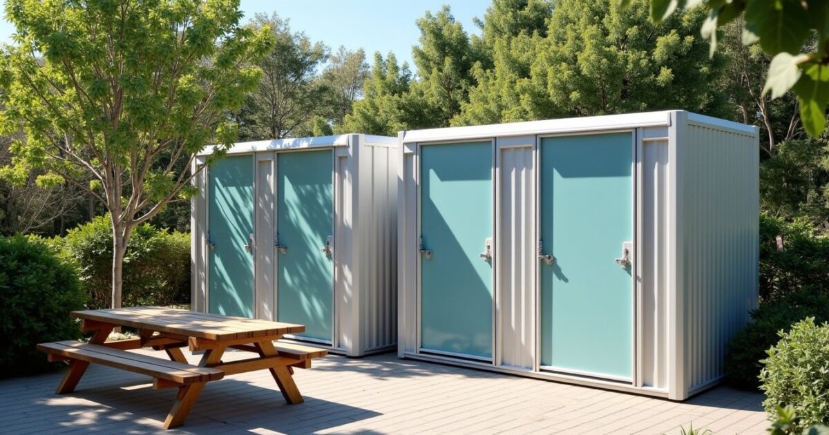 Location de conteneurs sanitaires et bungalows WC pour chantiers et événements : solutions pratiques et modulables