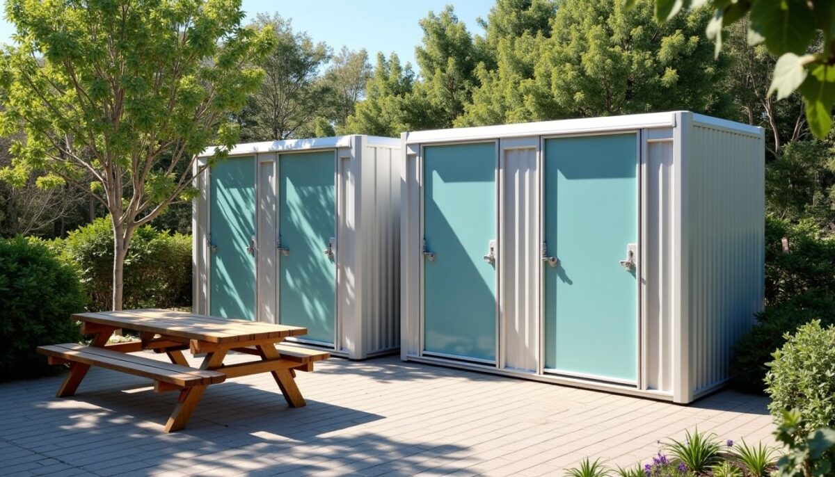 Location de conteneurs sanitaires et bungalows WC pour chantiers et événements : solutions pratiques et modulables